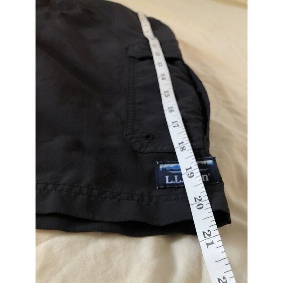L.L. Bean Men's Cargo Supplex Sport Shorts 10" XL Black Outdoor Swimming Hiking - Picture 10 of 11